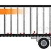 Trainworx 42885-01   28' Pup Van Trailer with Converter Dolly, Yellow
