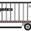 Trainworx 42891-03  28' Pup Van Trailer with Converter Dolly, XPO Logistics