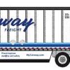 Trainworx 42891-07  28' Pup Van Trailer with Converter Dolly, Conway