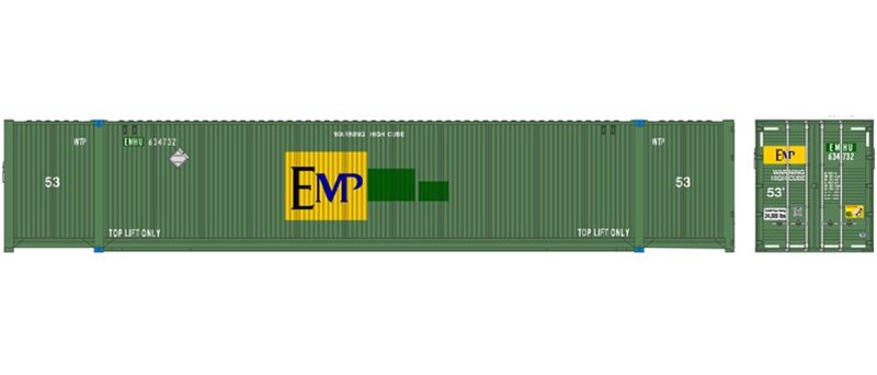 Atlas 50005944   N 53’ CIMC Containers, EMP (3 Pack)
