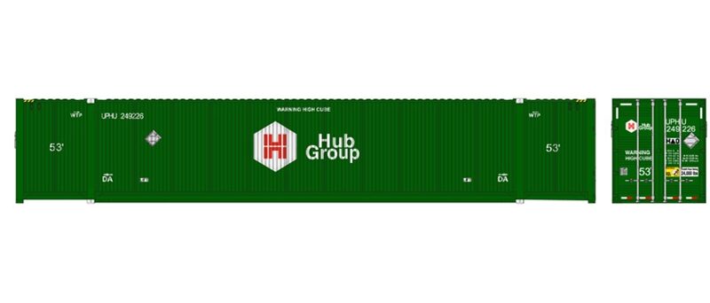 Atlas 50005954   N 53’ Jindo Containers, HUB Group (3 Pack)