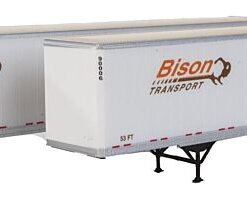 Walthers SceneMaster 2461  53' Stoughton Trailer, Bison (2 Pack)