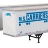 Walthers SceneMaster 2463  53' Stoughton Trailer, MS Carriers (2 Pack)