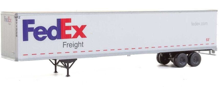 Walthers SceneMaster 2452  53' Stoughton Trailer, FedEx Freight (2 Pack)