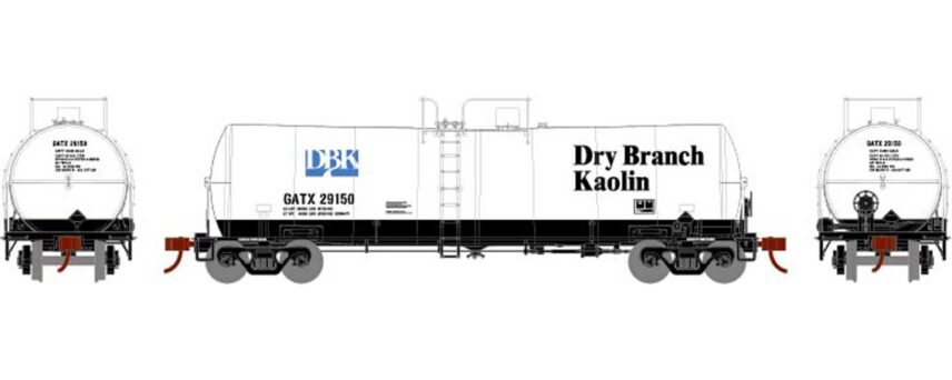 Athearn 16351   16,000-Gallon Clay Slurry Tank, GATX