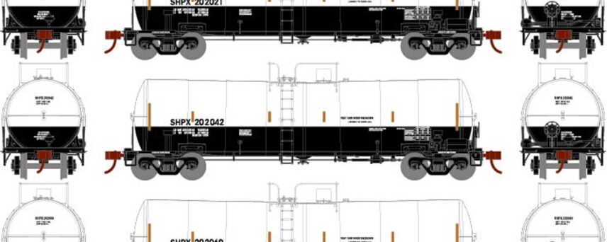 Athearn 16357   16,000-Gallon Clay Slurry Tank, SHPX (3Pack)
