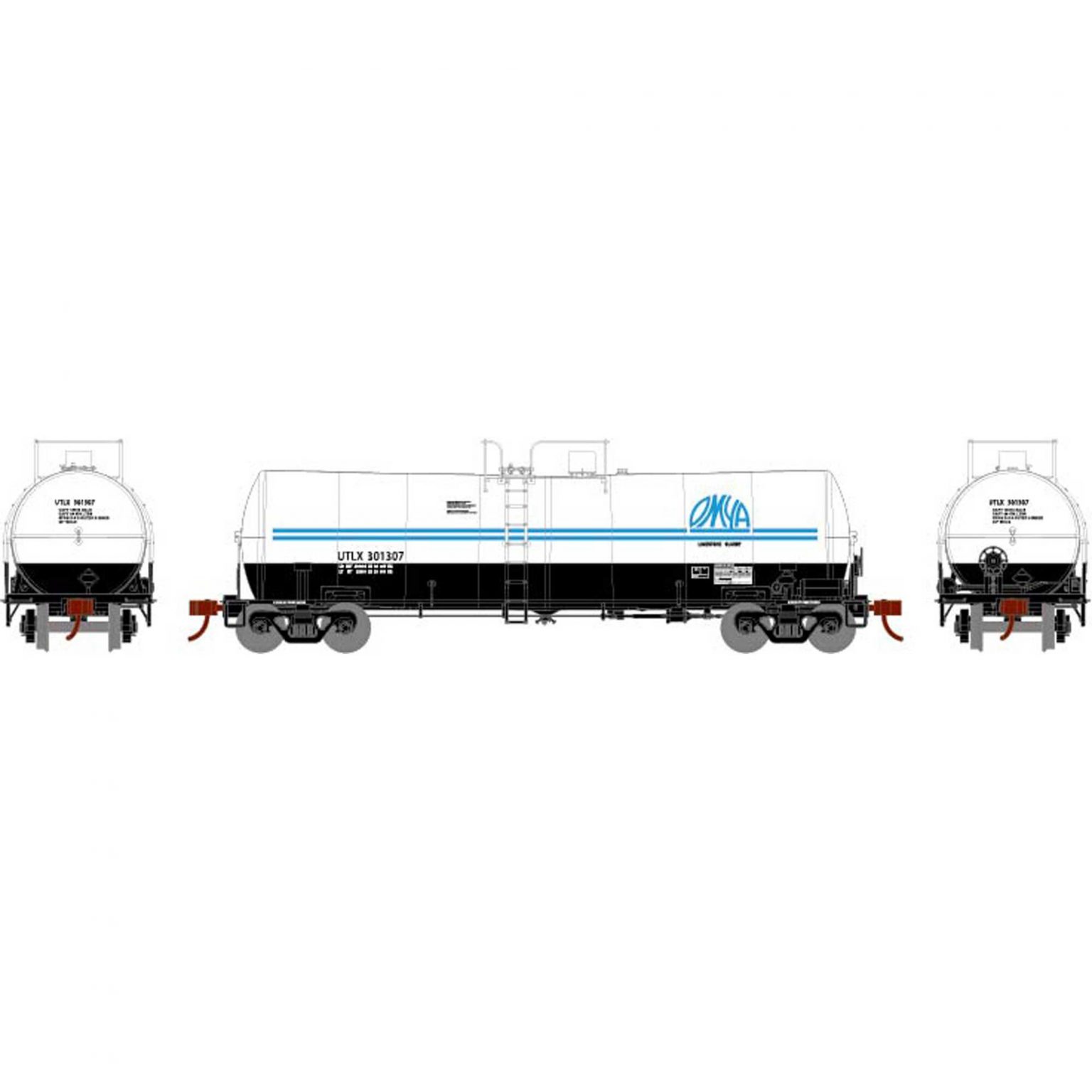 Athearn 16359   16,000-Gallon Clay Slurry Tank, UTLX