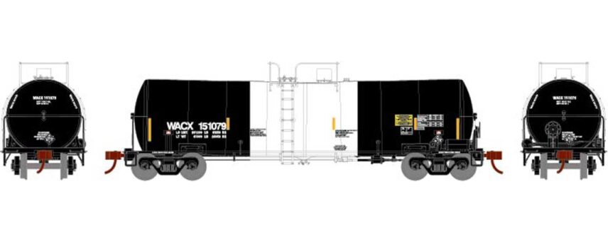 Athearn 16363   16,000-Gallon Clay Slurry Tank, WACX