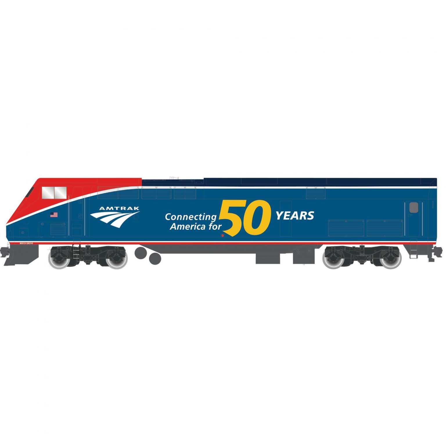 Athearn Genesis 81318  Diesel Locomotive AMD103/P42, Amtrak/50th Anniversary PH VI (DCC/Sound)