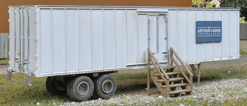 Walthers SceneMaster 2901  Construction Site Storage Trailer - Kit