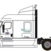 Trainworx 42590-01   Freightliner Cascadia Mid-Roof Tractor, YRC Freight