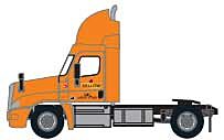 Trainworx 42585-04    Freightliner Cascadia Raised-Roof 2-Axle Semi Tractor, Yellow