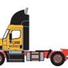Trainworx 42594-03  Freightliner Cascadia Raised-Roof 2-Axle Semi Tractor, Estes