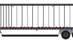 Trainworx 45390-01   Hyundai 53' Dry Van Semi Trailer, YRC Worldwide