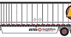 Trainworx 45394-03   Hyundai 53' Dry Van Semi Trailer, Estes