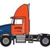 Trainworx 42584-01  Freightliner Cascadia Raised-Roof 2-Axle Semi Tractor, Roadway