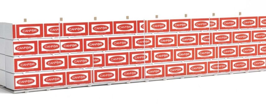 Walthers SceneMaster 3121  Wrapped Lumber Load for WalthersProto CC&F Bulkhead Flatcar -- Canadian Forest Products