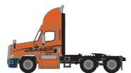 Trainworx 62564-06   Freightliner Cascadia Day-Cab Tractor, Schneider