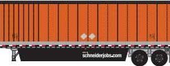 Trainworx 65364-01   53' Reefer Trailer, Schneider