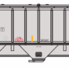 Trainworx 24424-06   PS4427 Covered Hopper, CSX