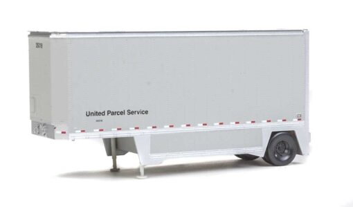 Walthers SceneMaster 2550  26' Drop-Floor Trailer, UPS (2 Pack)