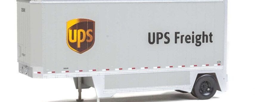 Walthers SceneMaster 2551  26' Drop-Floor Trailer, UPS (2 Pack)