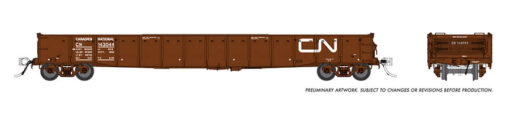 Rapido Trains 50050-4  52' 6" Mill Gondola, CN