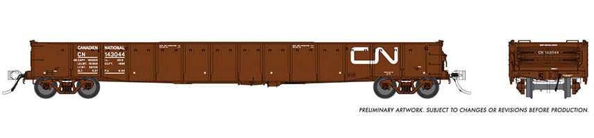 Rapido Trains 50050-1  52' 6" Mill Gondola, CN