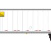 Trainworx 65340-08   53' Van Trailer, JB Hunt