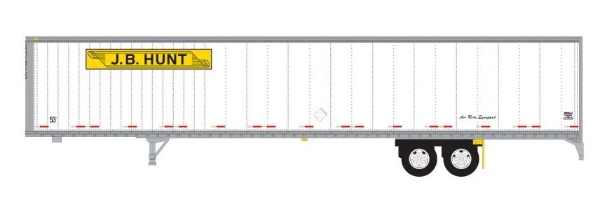 Trainworx 65340-09   53' Van Trailer, JB Hunt