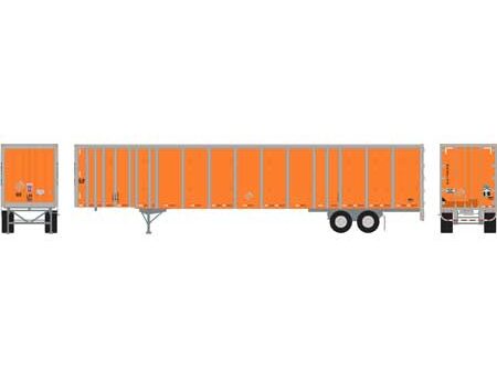 Athearn 72784  53' Wabash Plate Trailer, Orange (Ex-Schneider)