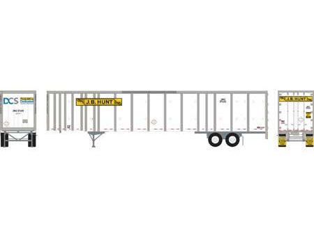 Athearn 72789  53' Wabash Plate Trailer, JB Hunt