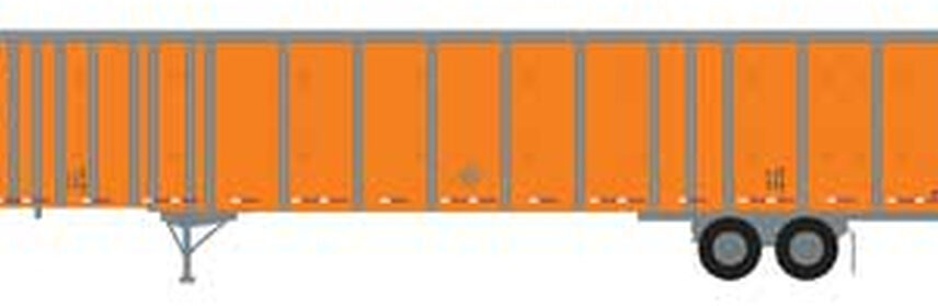 Athearn 72792  53' Wabash Plate Trailer, Schneider National