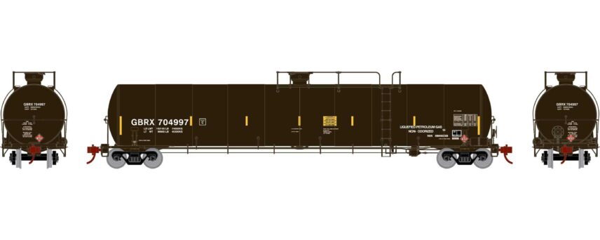 Athearn Genesis 25656   33,900-Gallon LPG Tank/Late, GBRX #704997