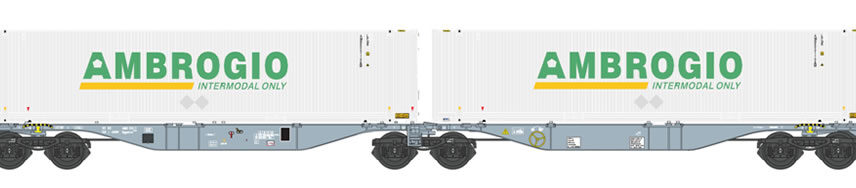 B-Models 59.308  Container Cars Sggmrss 90', AMBROGIO