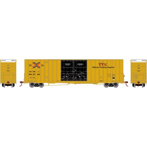 Athearn 75296  60' Gunderson Boxcar, TTX - Forward Thinking