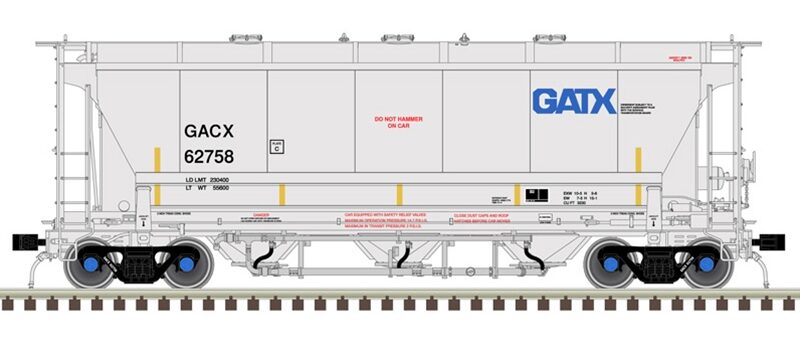 Atlas 20006837   HO Trinity 3230 Covered Hopper, General America (GACX)