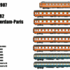 LS Models MW1907  8 pieces Passenger car set, SNCB/DB