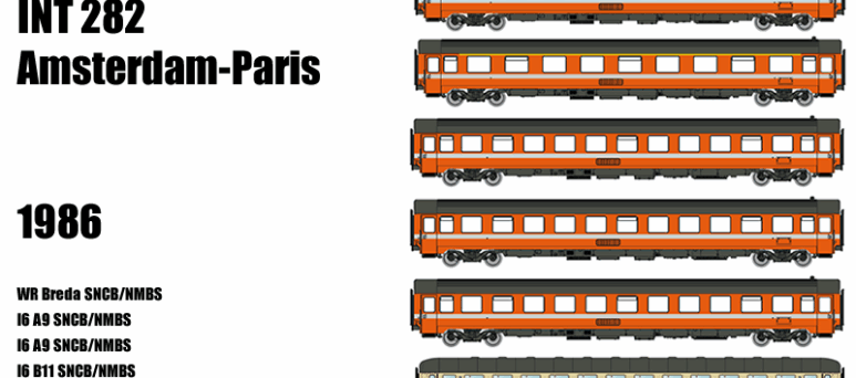 LS Models MW1907  8 pieces Passenger car set, SNCB/DB