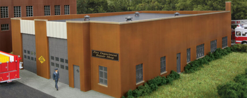 Walthers Cornerstone 3767  Fire Department Repair Shop