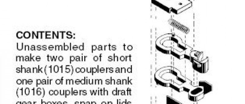 Micro Trains 00102001 (1015/1016-B)   N Brown RDA body mount coupler