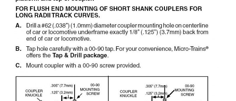 Micro Trains 00102004 (1015-1B)   N BROWN Universal BMC Short Shank Assembled (2pr)