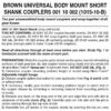 Micro Trains 00110002 (1015-10B)   N Brown Universal BMC Short Shank Unassembled (10pr)