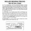 Micro Trains 00302034 (1032)   N Roller Bearing Trucks w/ long ext. couplers (1pr)