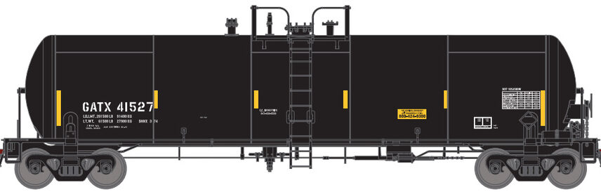 Athearn Genesis 40188   GATC 20,000-Gallon GS Tank, GATX #41527