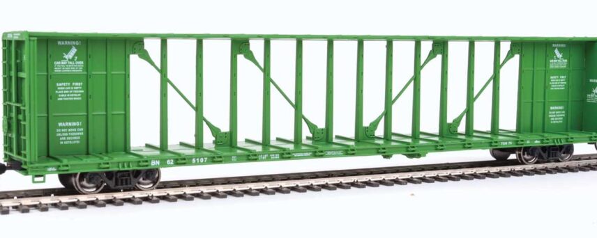 Walthers Mainline 4841   72' Centerbeam Flatcar with Standard Beam, BN