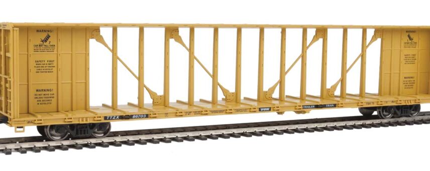 Walthers Mainline 4861   72' Centerbeam Flatcar with Standard Beam, TTX
