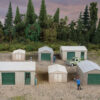 Walthers Cornerstone 4123  Metal Yard Shed - Set of 2 each of 3 styles