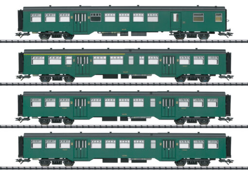 Trix 23221  M2 4 pcs passenger car set, SNCB