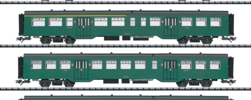 Trix 23221  M2 4 pcs passenger car set, SNCB